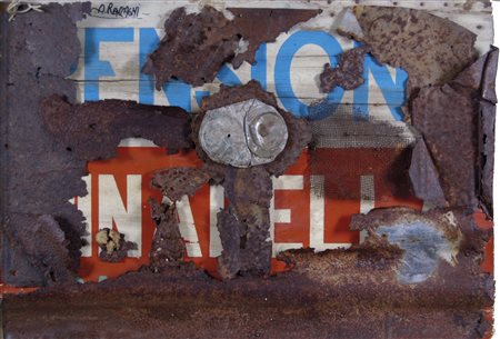 RACCAGNI ANDREA Imola 1921 - 2005 Annabella 1957-1972 collage di ferri su...