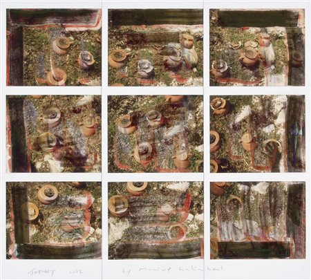 GALIMBERTI MAURIZIO Meda 1956 Tophet 2007 mosaico polaroid 26,5x29,5 cm firma...