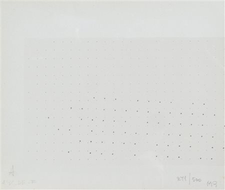 Marco Gastini (Turin/Torino 1938) A,B,C,D,E – F, 1973;Serigrafia, 22,9 x 26,9...