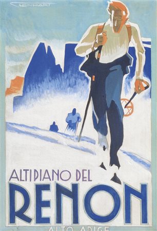 Franz Lenhart (Bad Häring 1898 – Meran/Merano 1992) Bozzetto per manifesto...