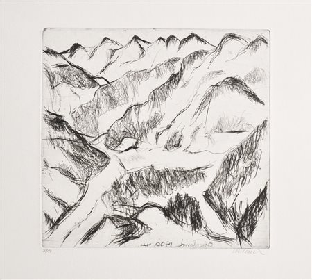 Michael Höllrigl Oberland, 1999;Acquaforte, 24,6 x 25,6 cm (lastra) Firma...