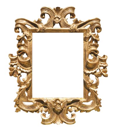 - Specchio barocco;Legno dipinto d‘oro, 97 x 81 cm, piccole scheggiature