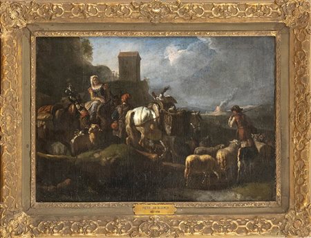 PIETER VAN BLOEMEN DETTO LO STENDARDO  (Anversa, 1657-1720), ATTRIBUITO