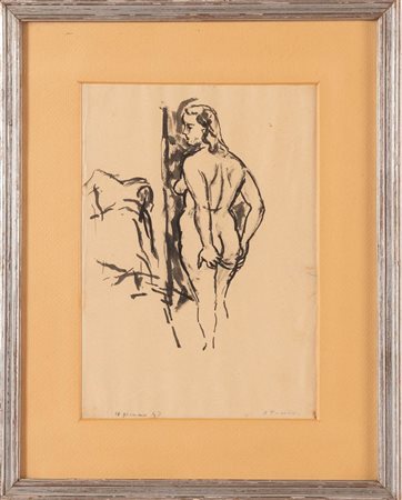 Orfeo Tamburi (Jesi 1910 - Parigi 1994), “Senza titolo”, 1947.