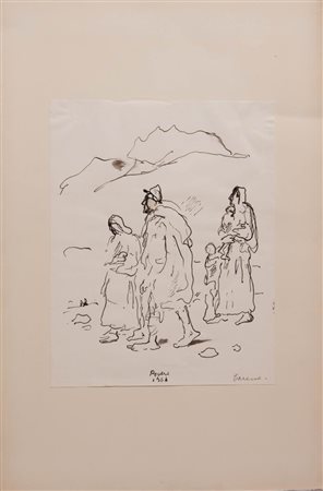 Felice Carena (Cumiana 1879 - Venezia 1966), “Poveri”, 1964.