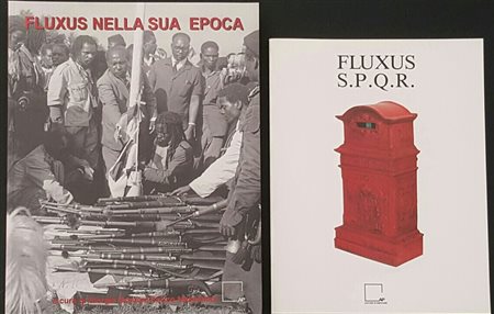 Lotto 2 cataloghi, “Fluxus S.P.Q.R. - Fluxus nella sua epoca” 