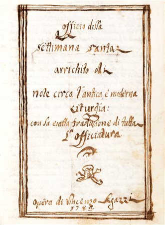 Manoscritti - Vita di Gian Carlo Antonelli Vescovo di Ferentino