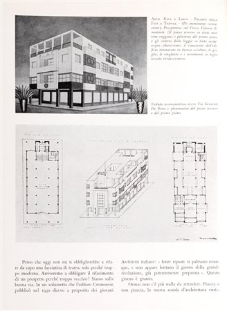 Architettura - Piacentini, Marcello - Una mostra di architettura moderna e arredamento a Roma