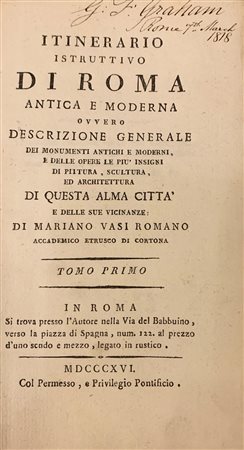 Roma - Vasi, Mariano - Itinerario istruttivo di Roma