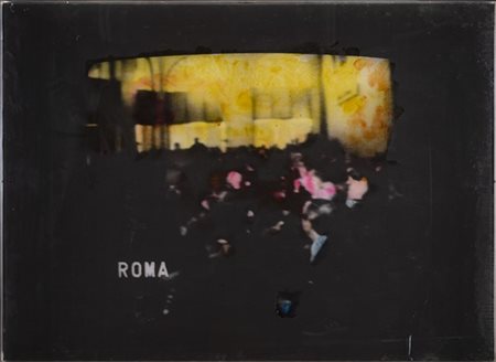 Mario Schifano "Roma" seconda metà anni '70
smalto su tela emulsionata e perspex