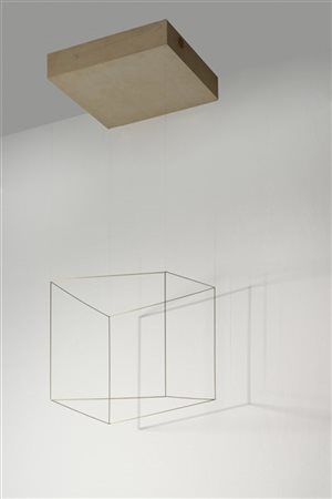 Gianni Colombo "Spazio elastico - Cubo" 1968 - 88
installazione in legno, metall