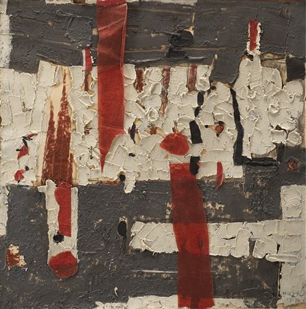 Bice Lazzari "Collage n. 1" 1959
tecnica mista e collage su carta applicata su p