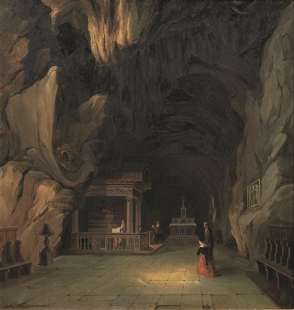 Vincenzo Abbati(Napoli 1803 - Firenze 1866)SANTUARIO DI SANTA ROSALIA DENTRO...