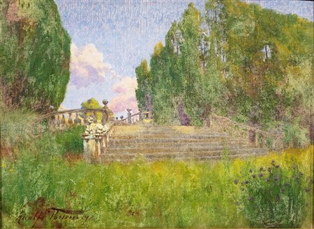 Adolfo Tommasi(Livorno 1851 - Firenze 1933)VILLA BERNARDINI DI SALTOCCHIO,...