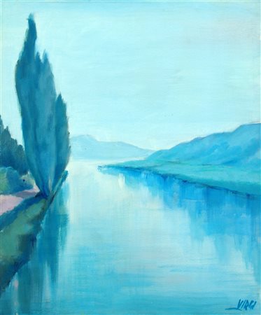 VIRGINIO BONIFAZI, Mattino sul lago, c. 1970