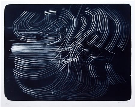 HANS HARTUNG, Blauschwarz, 1973