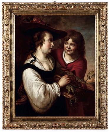 Jan Van Noordt (1623/1624-1676/1686), Figura di contadina con fanciullo