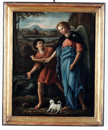 Marcantonio Franceschini (1648 Bologna-1729 Bologna) ambito di, Tobia e l'Angelo