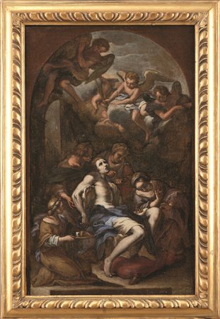 San Sebastiano curato da Sant' Irene Scuola del XVIII secolo