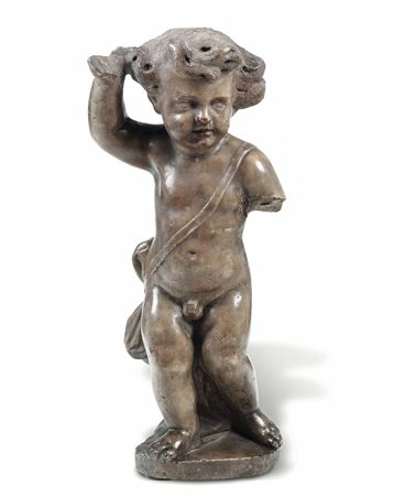 Putto in marmo. Arte barocca italiana del XVII-XVIII secolo