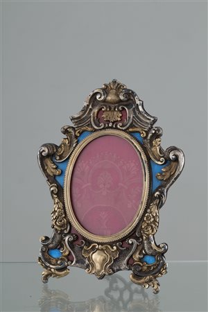 Silver table frame. Early 20th century