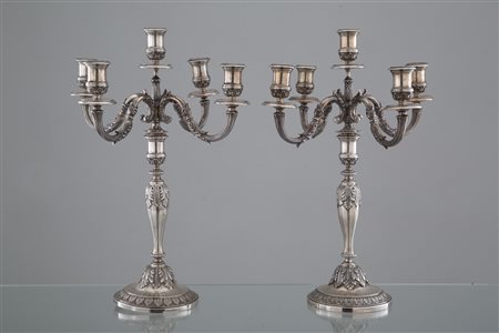 FASANO. Pair of silver 925 candlestick, gr 3730