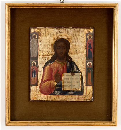 Russian icon on panel. 19th century