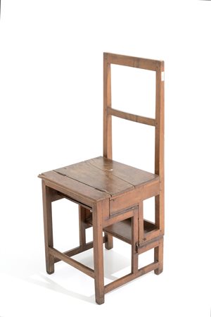 Library chair convertible into ladder. 18th c.