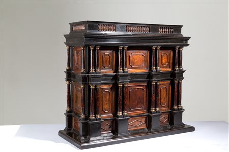 Walnut cabinet with secrets. Lombardy. 17th c