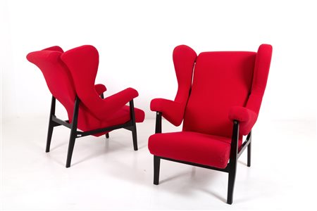 FRANCO ALBINI for ARFLEX. Two Fiorenza Armchairs