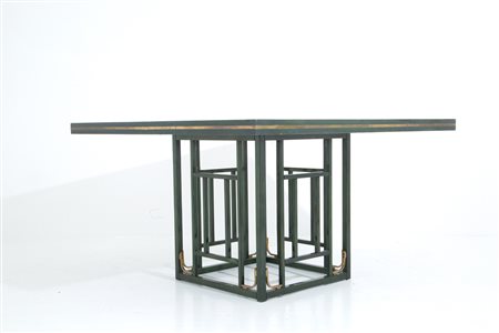 VIVAI DEL SUD (Attr.) Wooden and brass table