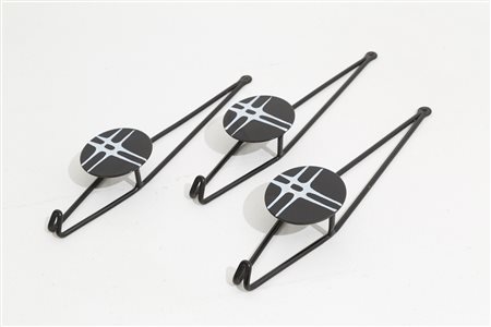 SIVA-POGGIBONSI. Three iron wall hangers 