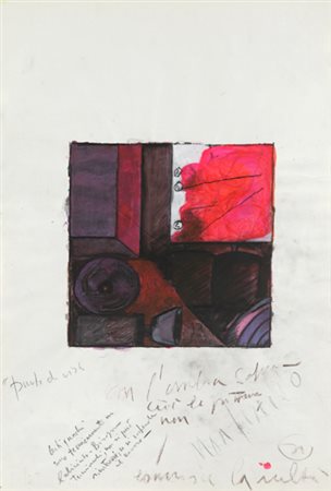 FABIO MAURI Disegni proibiti, 1988 tecnica mista su carta, cm. 48x33 firmato,...