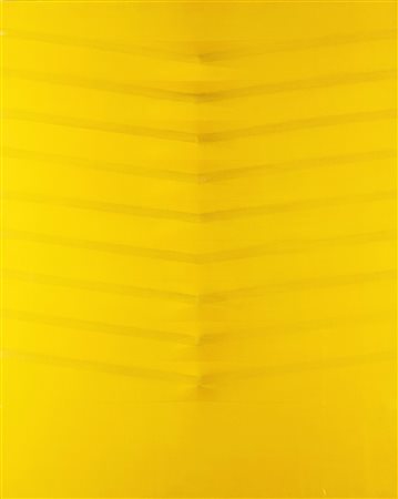 Agostino Bonalumi (Vimercate 1935-Desio 2013)  - Giallo, 1977