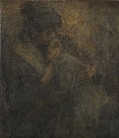 Antonio Piatti "Consolazione" 1904
olio su tela (cm 80x70)
Firmato e datato in a