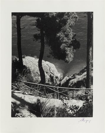 LUCIANO MORPURGO (1886 – 1971) Veduta 1948 stampa ai sali d'argento vintage...