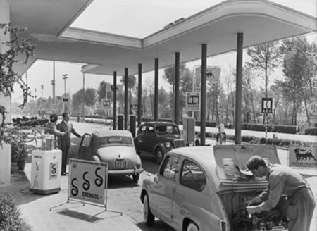 ALDO BALLO (1928 – 1994) Stazione di servizio Agip S.Donato Milanese anni `60...