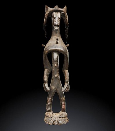 SCULTURA ANTROPOMORFA IN LEGNO, IAGALGANGA 
Nigeria, Mumuye