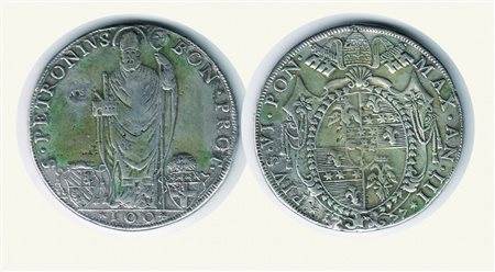 Monete di Città Italiane - BOLOGNA - Pio VI (1775-1779) - Scudo da 100 Bolognini