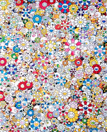 Murakami, Takashi (Tokyo 1962)  - Skulls & Flowers multicolor