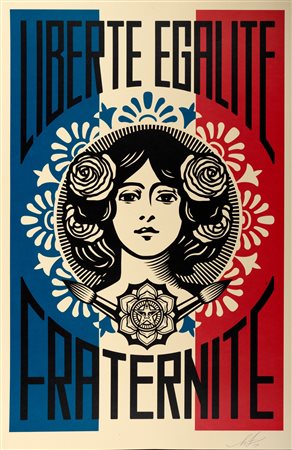 Shepard Fairey - Obey (Charleston 1970)  - LIBERTÉ, ÉGALITÉ, FRATERNITÉ