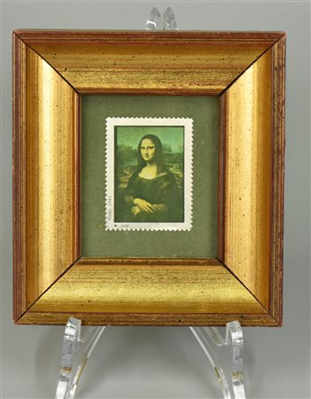 FRANCOBOLLO COMMEMORATIVO francobollo commemorativo raffigurante la Gioconda...