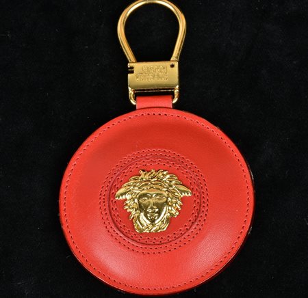 PORTACHIAVI IN PELLE con logo della Maison Versace completo di astuccio...