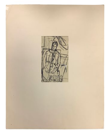 Giacometti, Alberto (Swiss 1901-1966)  - Copia del « Ritratto di  Madame Cézanne » di Cézanne, 1934