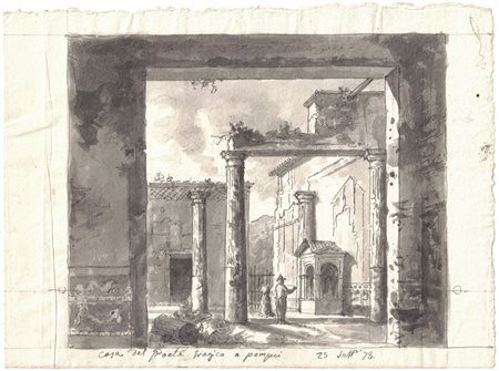 Casa del poeta tragico a Pompei, 19° secolo