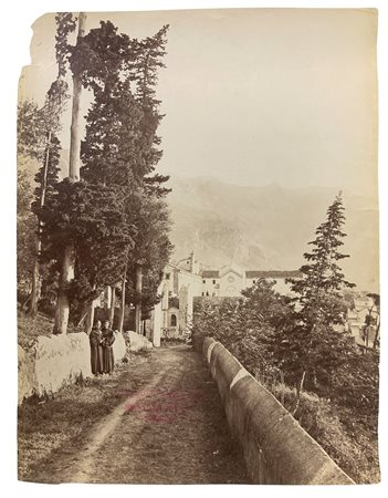 Von Gloeden, Wilhelm (Wismar1856-Taormina  1931)  - Dintorni di Taormina con monaci