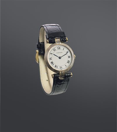 CARTIER Modello Must de Cartier, anni '90 Diam. 25 Cassa a gradini nei tre...