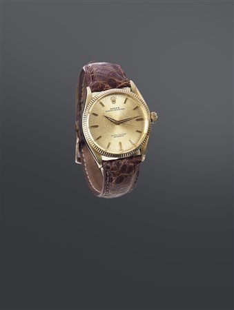 ROLEX Rolex Oyster Perpetual ref. 6567, anni '60 Diam. 34 Cassa oyster in oro...