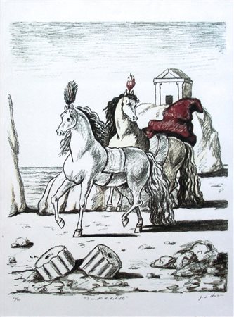 GIORGIO DE CHIRICO, I cavalli di Achille, 1971