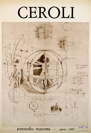 MARIO CEROLI, Ceroli - Artestudio Macerata - Marzo 1969, 1969